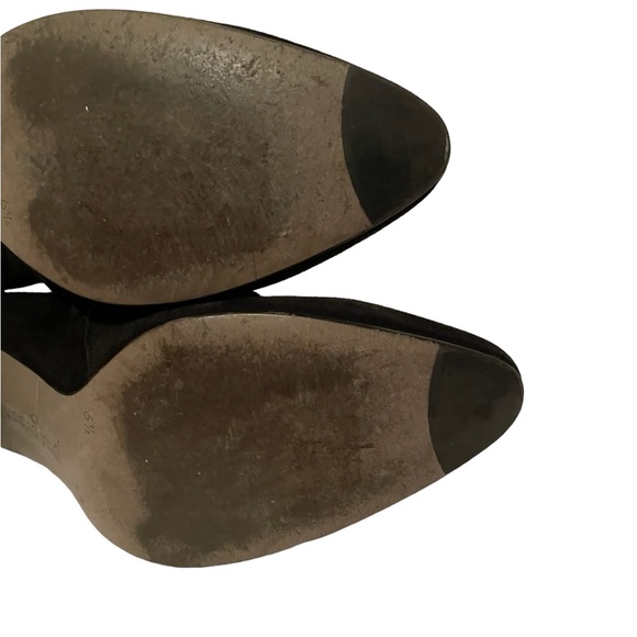 Paul Green Black Suede Booties Ankle Boots Side Zip Size 6 1/2 EU/9 US - Picture 10 of 10